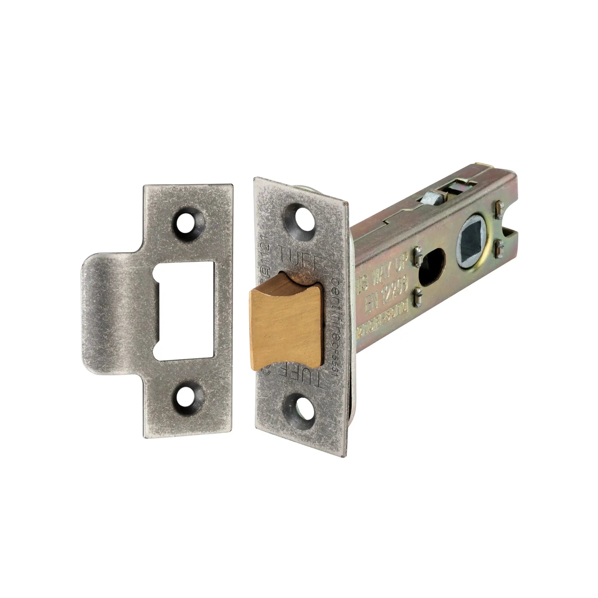 3" H/D Tubular Latch CE - Pewter Spira