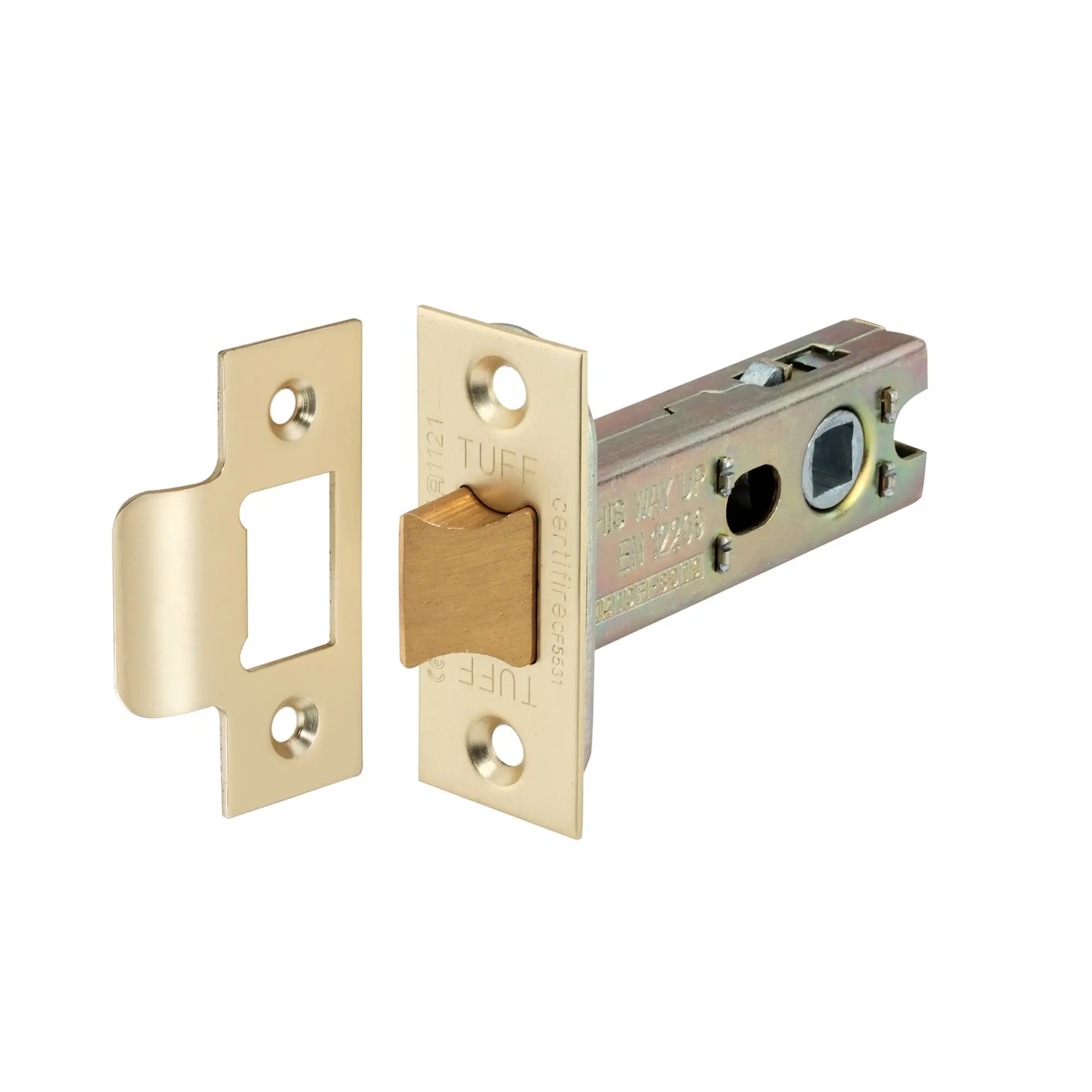 3" H/D Tubular Latch CE - Satin Brass Spira