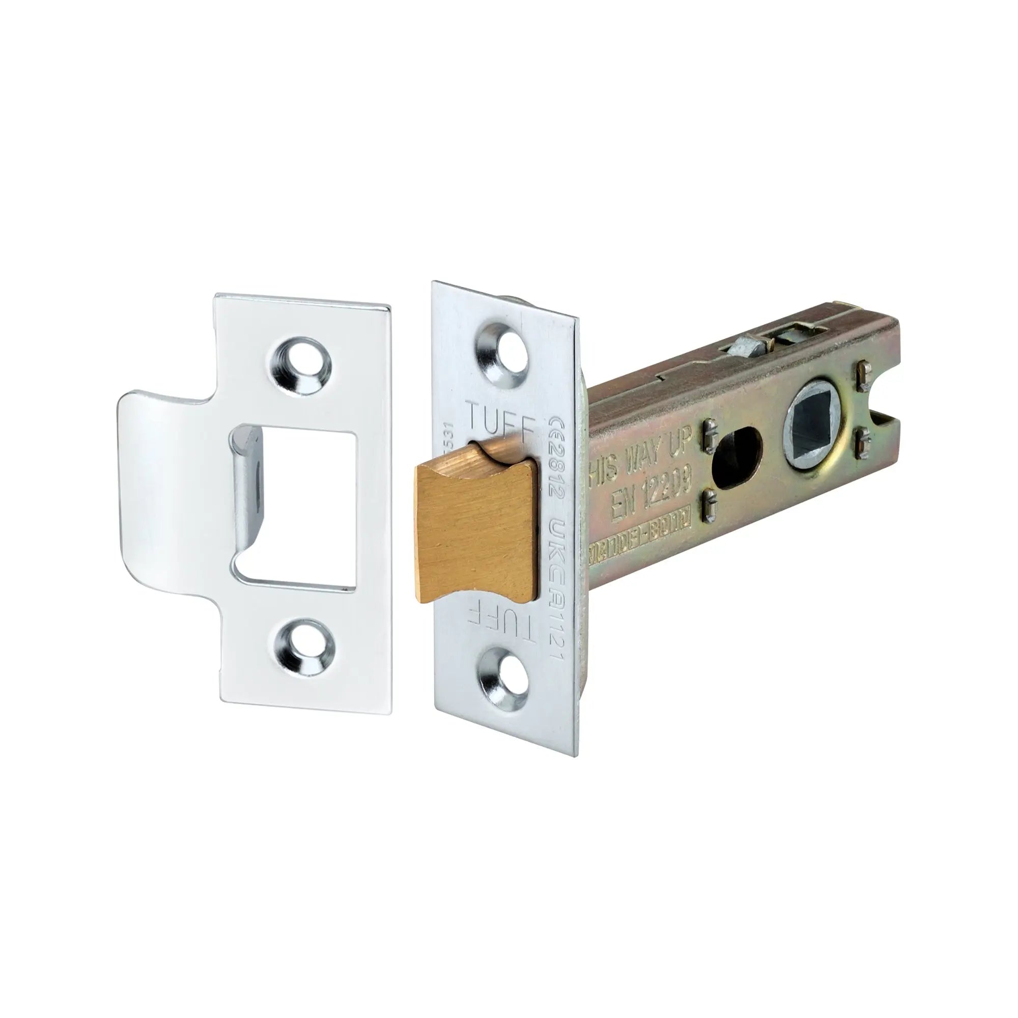 3" H/D Tubular Latch CE - Satin Chrome Spira