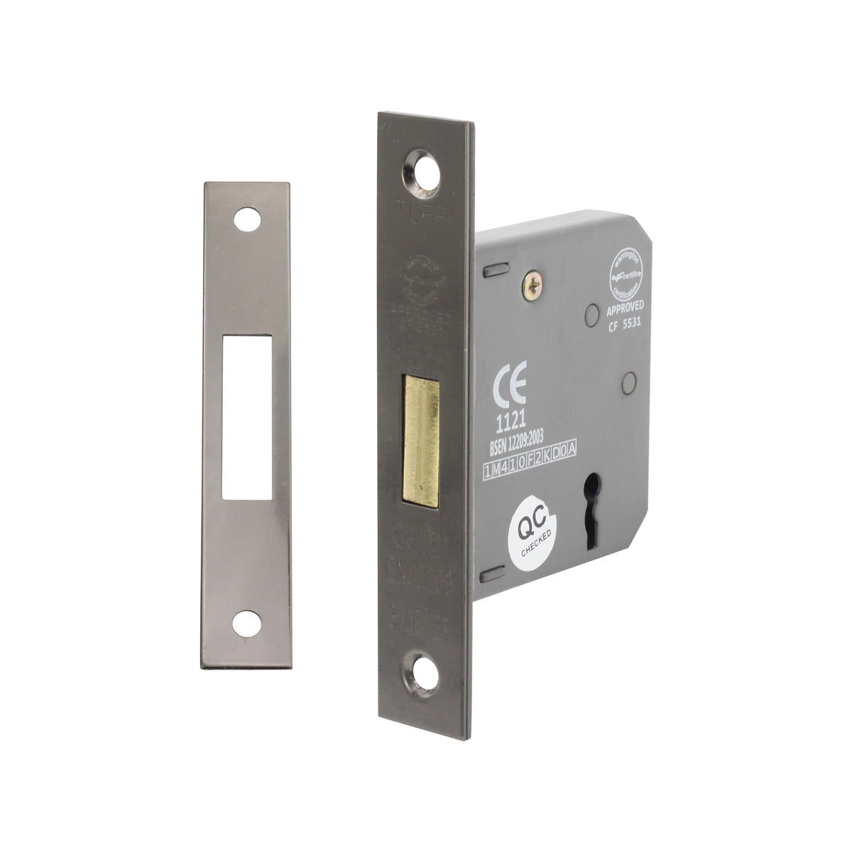 2.5" CE 3 Lever Dead Lock - Black Nickel