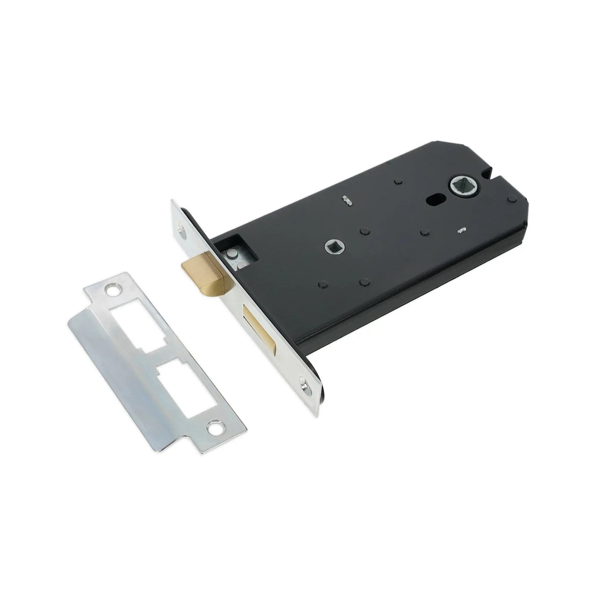 3 Lever Horizontal Bathroom Lock 6" Polished Chrome Spira
