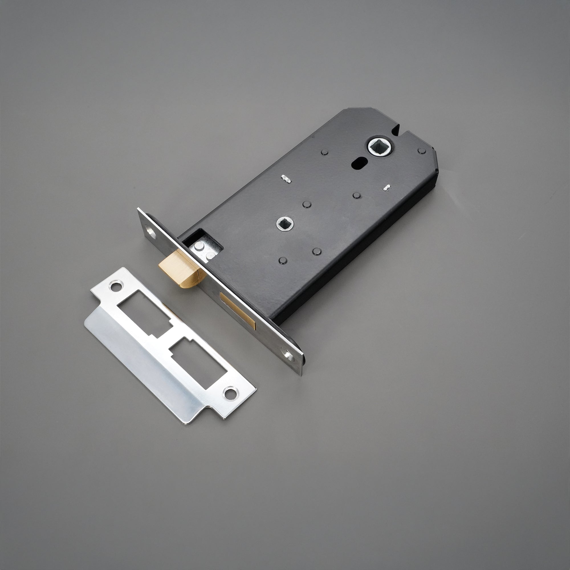 3 Lever Horizontal Bathroom Lock 6" Polished Chrome