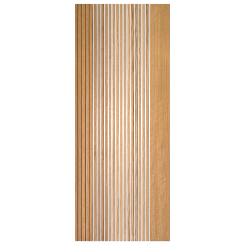 Brisbane Glazed Laminate Blonde Oak Internal Door PM Mendes