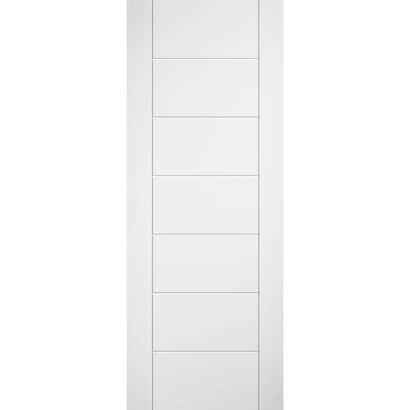Laminate Linear 7P Pre-finished White Laminate Fire Door