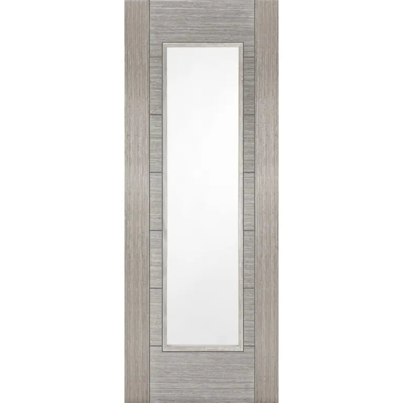 Light Grey Corsica 1 Light Glazed Fire Door
