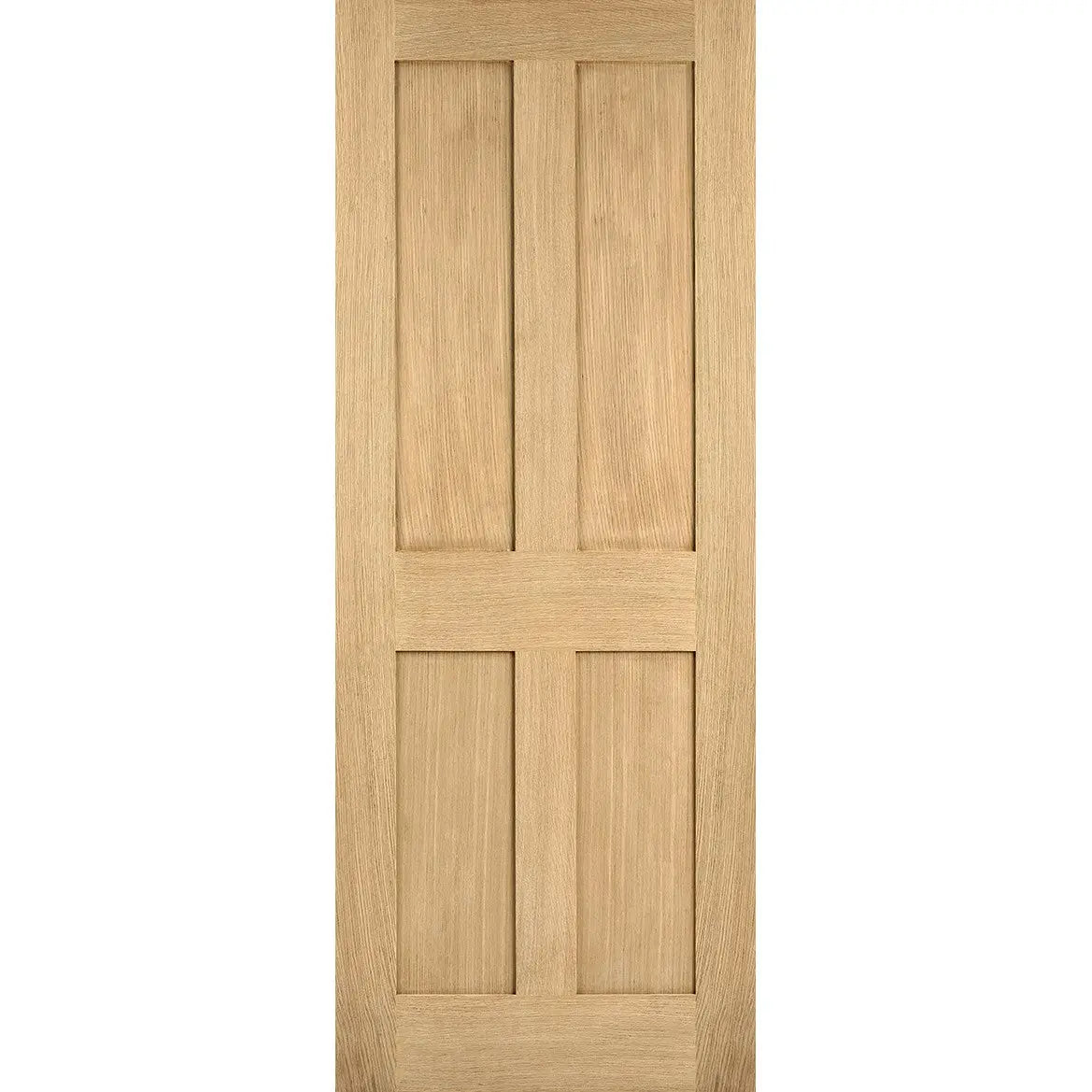 London 4P Unfinished Oak Fire Door
