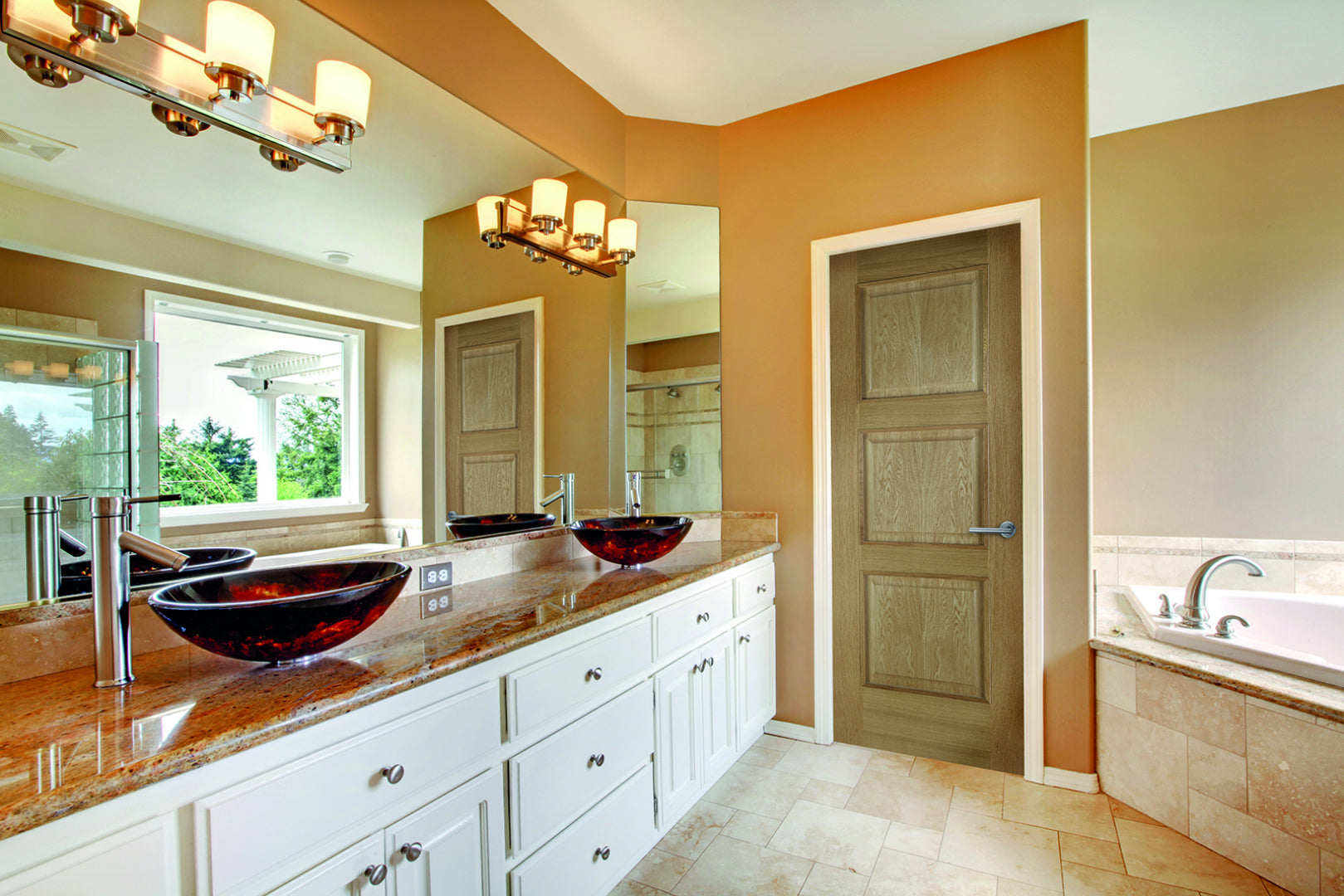 Madrid 3 Panel Oak Internal Door
