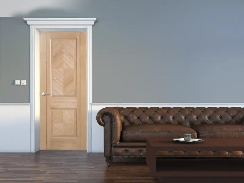 Oak Madrid 2 Panel Pre-Finished LPD Doors