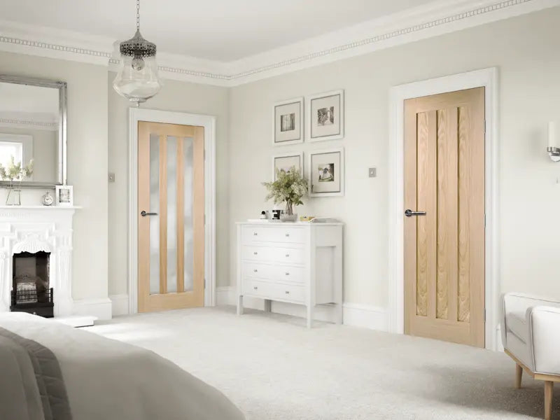 Oak Utah 3L Frosted Glazed Pre-Finished LPD Doors