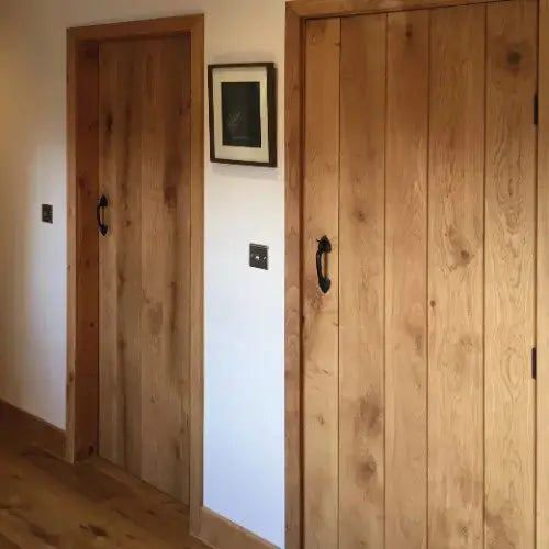 Unfinished Rustic Oak Ledged Internal Door JB Kind