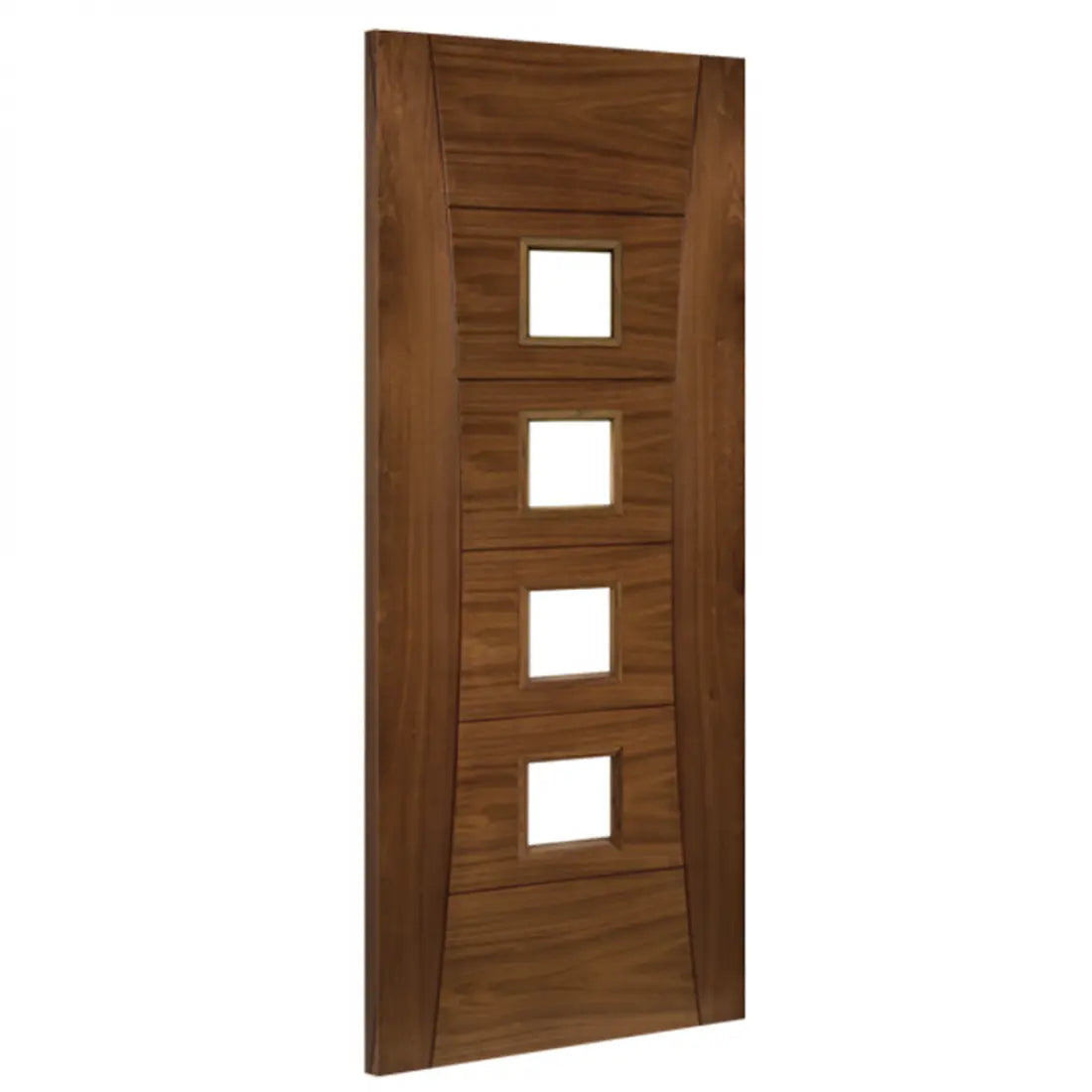 Pamplona Prefinished Walnut Glazed FSC Fire Door Deanta