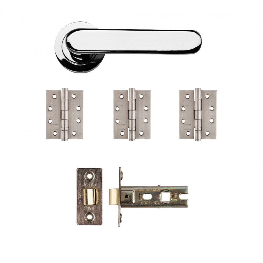 Parga Latch Kit Polished Chrome Finish