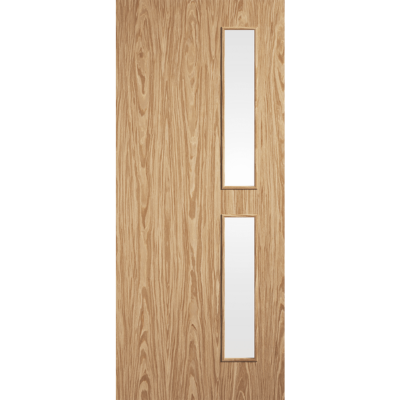 Pre-finished Oak Flush 16G Fire Door