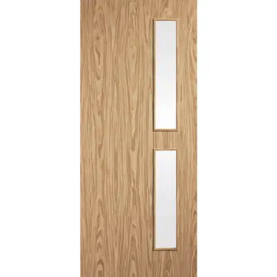 Pre-finished Oak Flush 16G Fire Door LPD Doors
