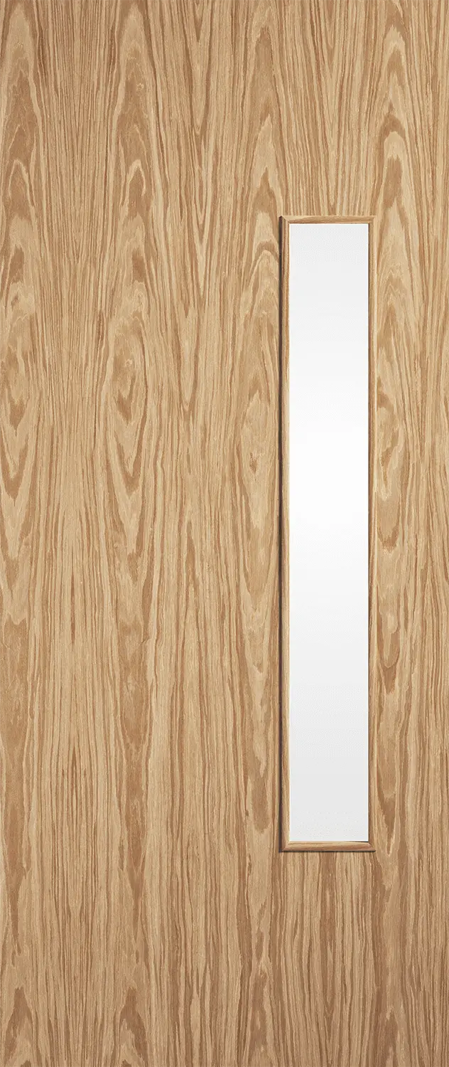 Pre-finished Oak Flush 18G Fire Door LPD Doors