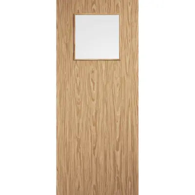 Pre-finished Oak Flush 1G Fire Door LPD Doors