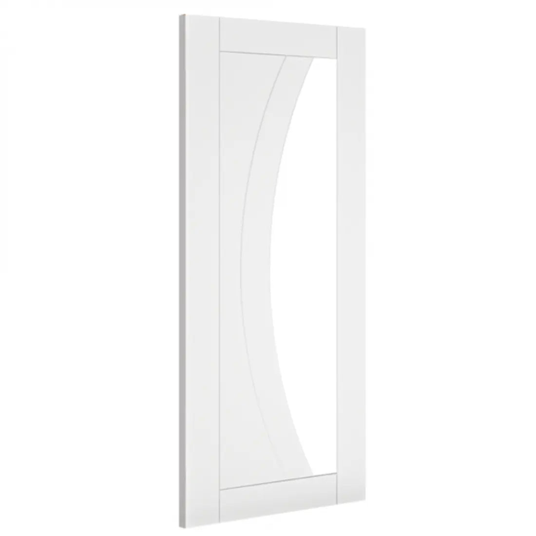 Ravello White Primed Glazed Internal Door 3d