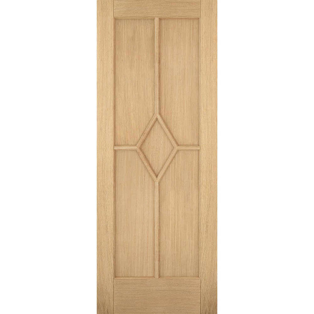 Reims 5P Pre-finished Oak Fire Door