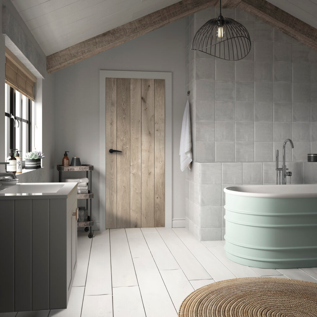 Rustic Oak Ledged Internal Door