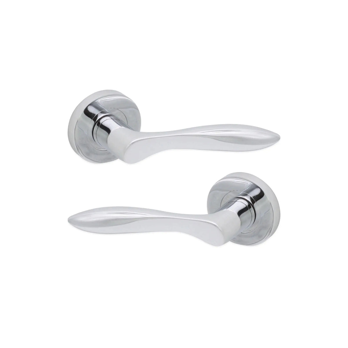Pearle Lever Door Handle Polished Chrome Spira