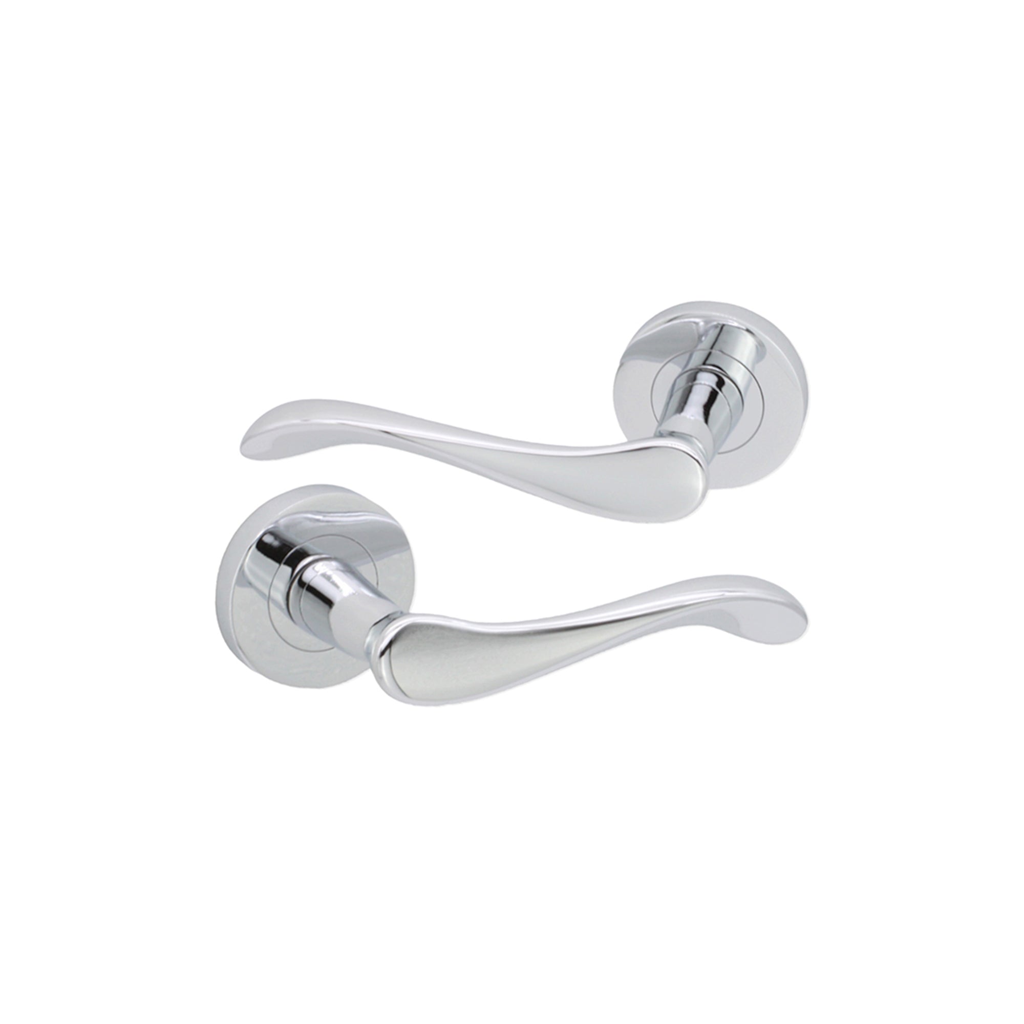 Rosalie Lever Door Handle Polished Chrome