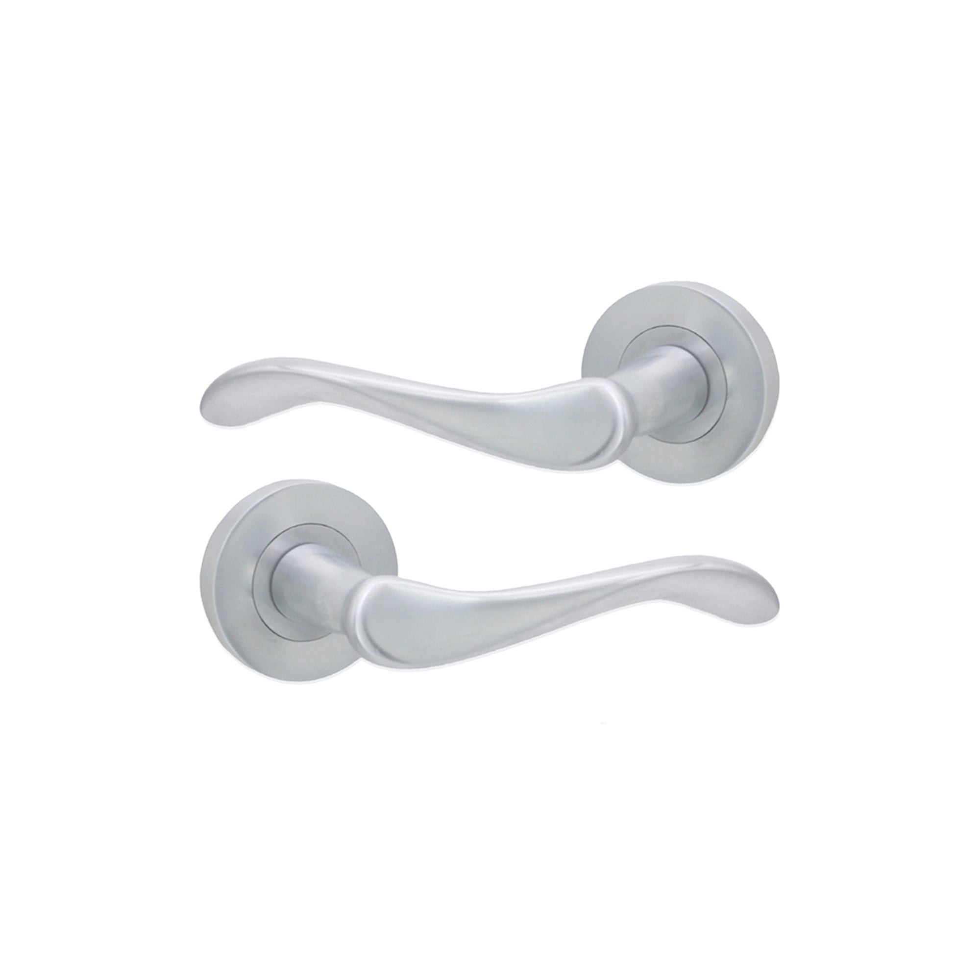 Rosalie Lever Door Handle Satin Chrome