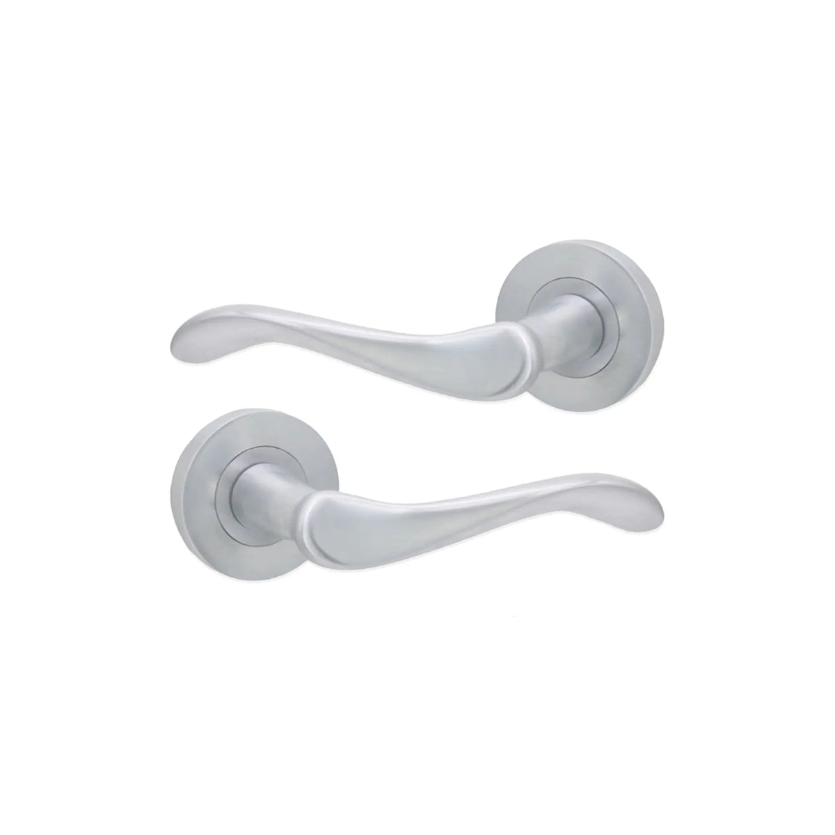 Rosalie Lever Door Handle Satin Chrome Spira