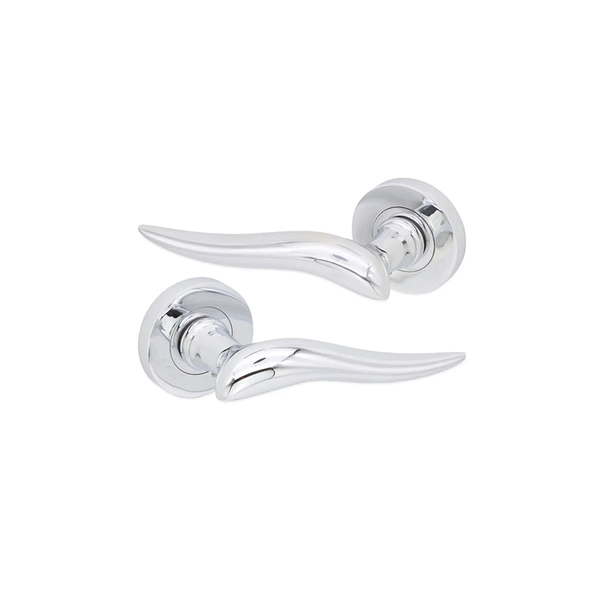 Flavia Lever Door Handle Polished Chrome Spira