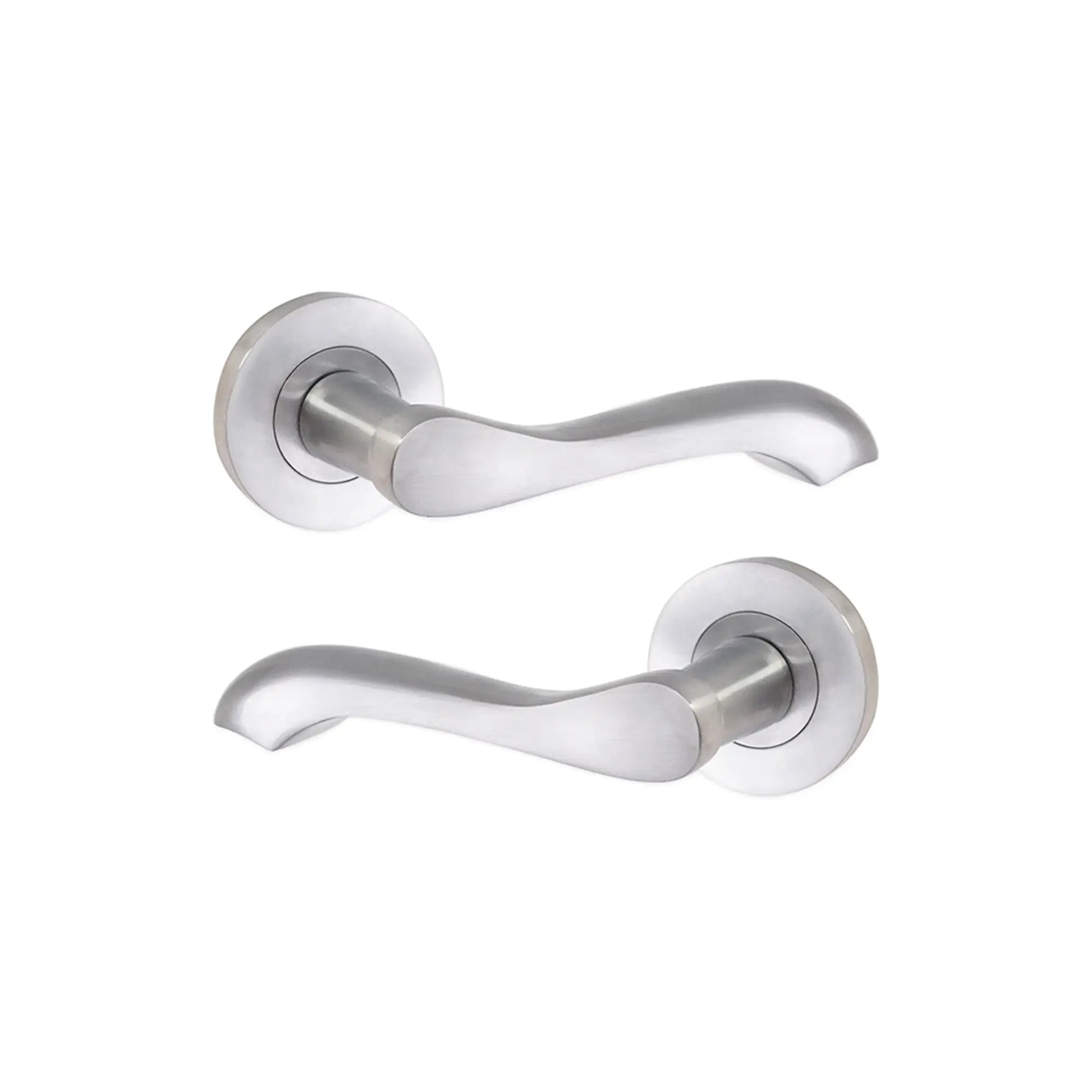 Camila Lever Door Handle Satin Chrome Spira