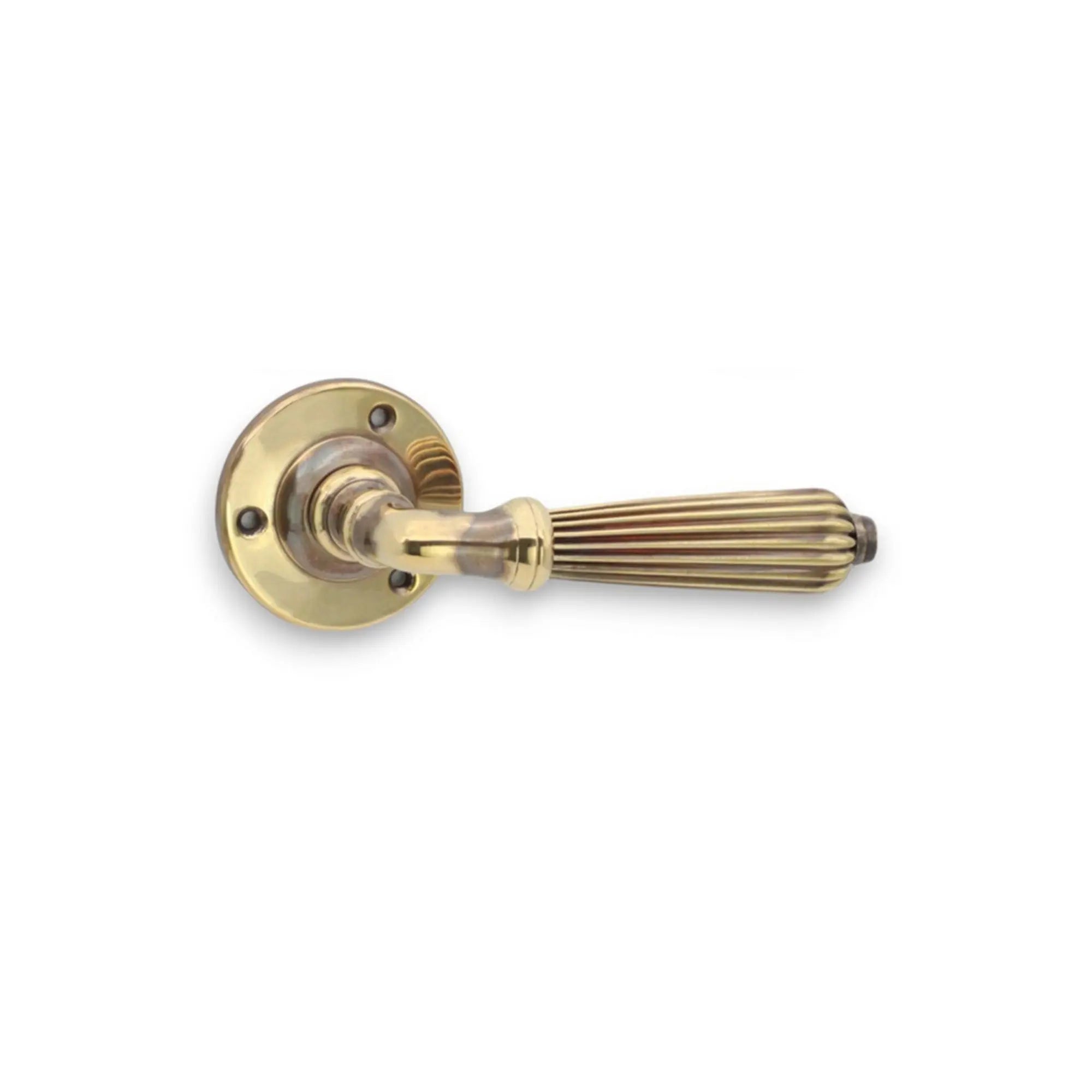Regency Lever Door Handle Aged Brass Spira