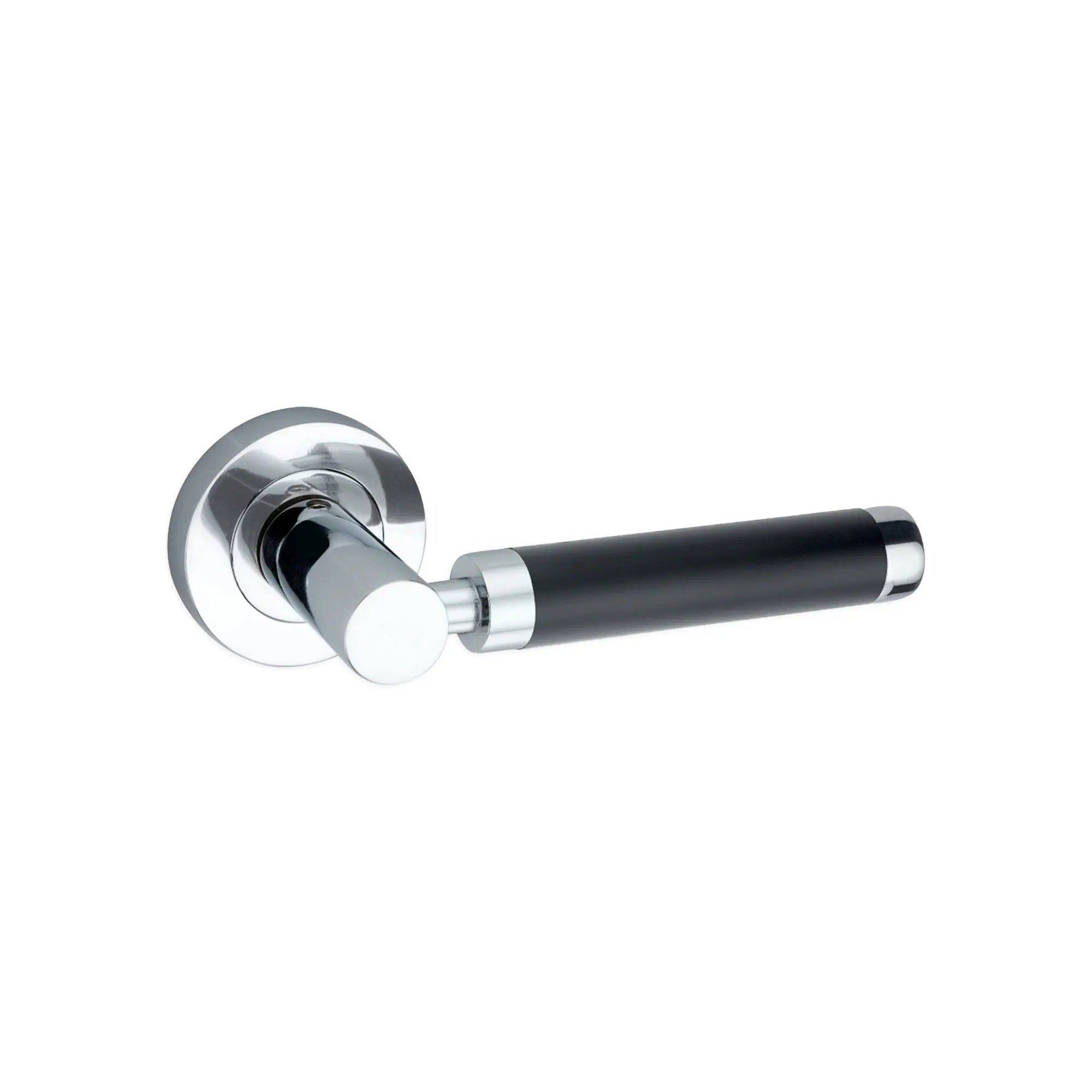 Zest Lever Door Handle Dual Tone Black/Chrome Spira
