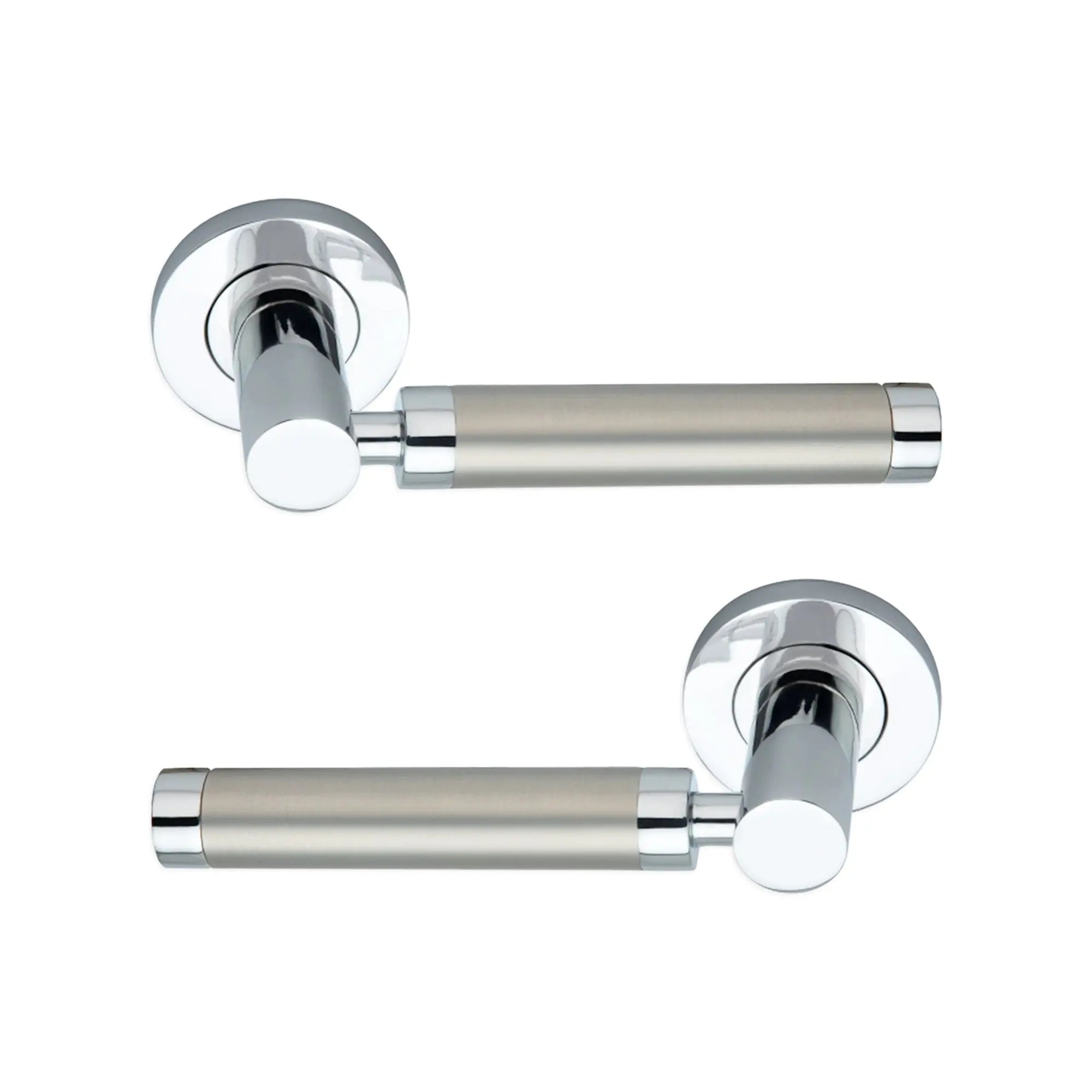 Zest Lever Door Handle Dual Tone Spira