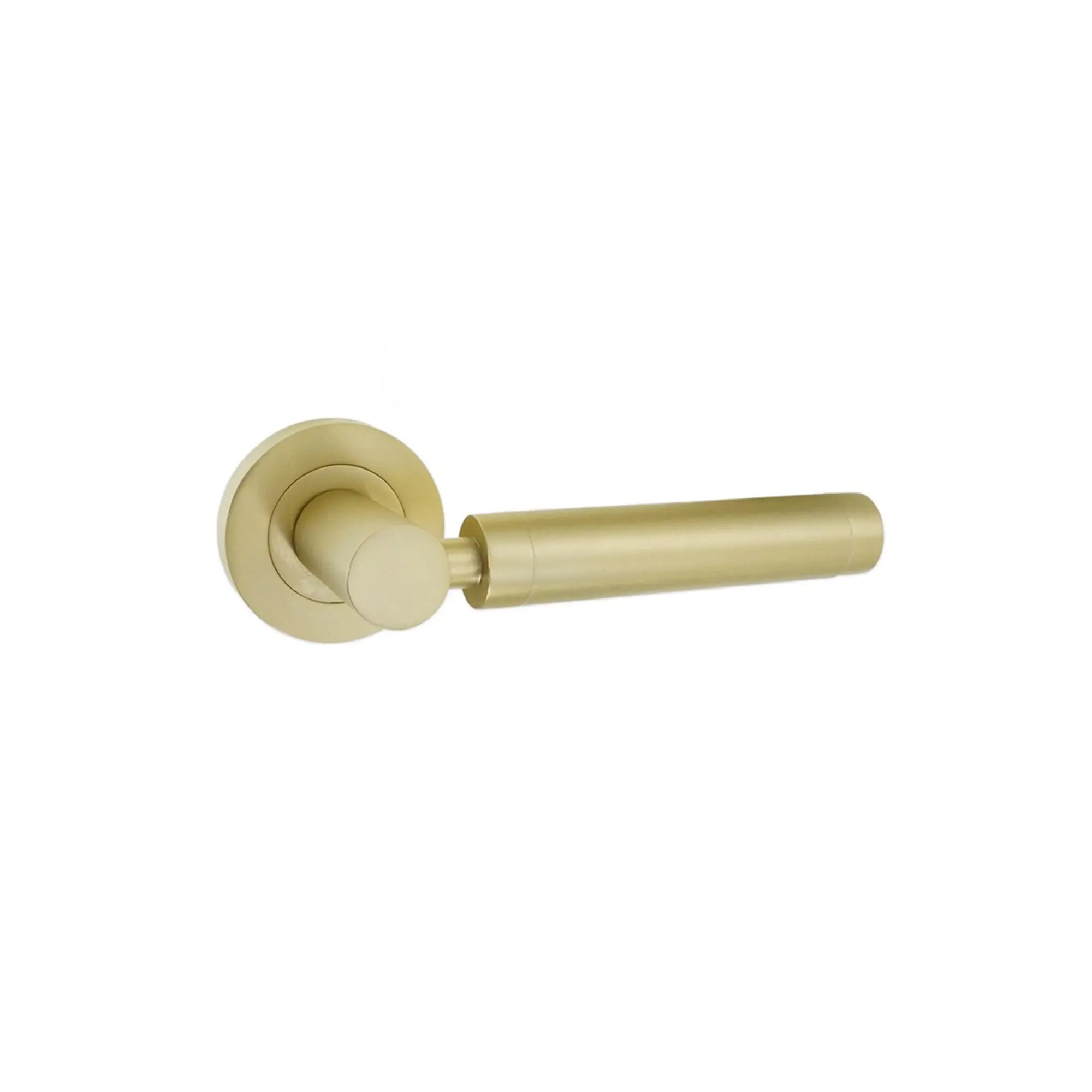 Zest Lever Door Handle Satin Brass Spira
