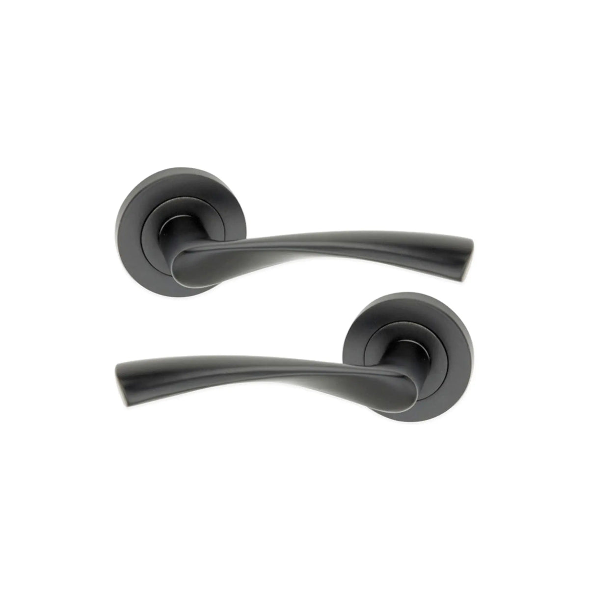 Mercury Lever Door Handle Matt Black Spira