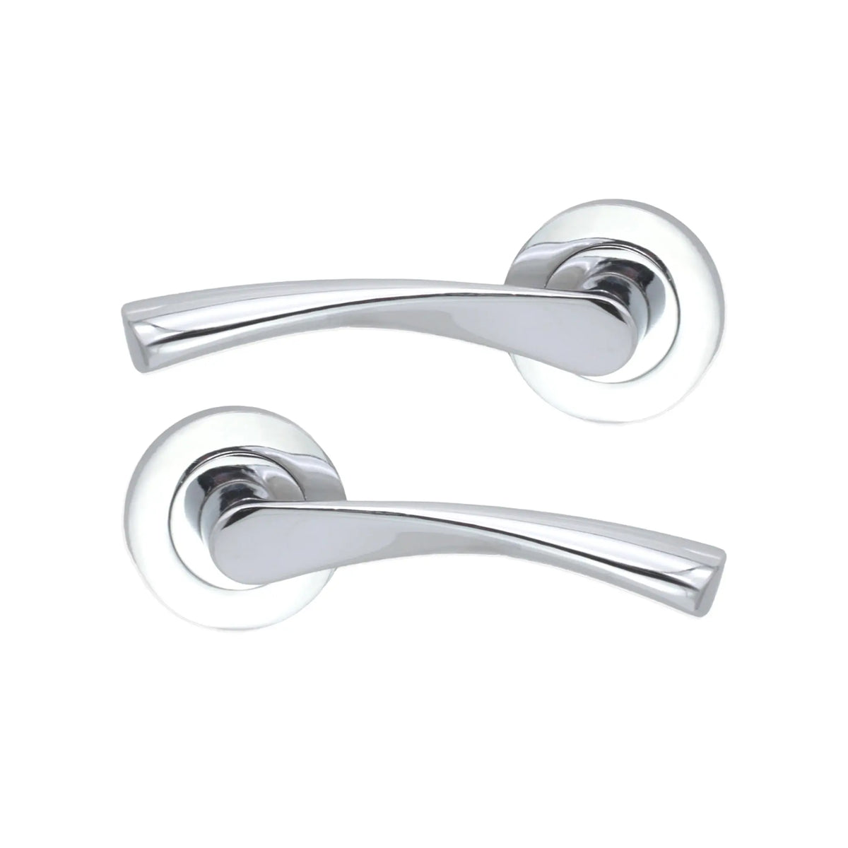 Mercury Lever Door Handle Polished Chrome Spira