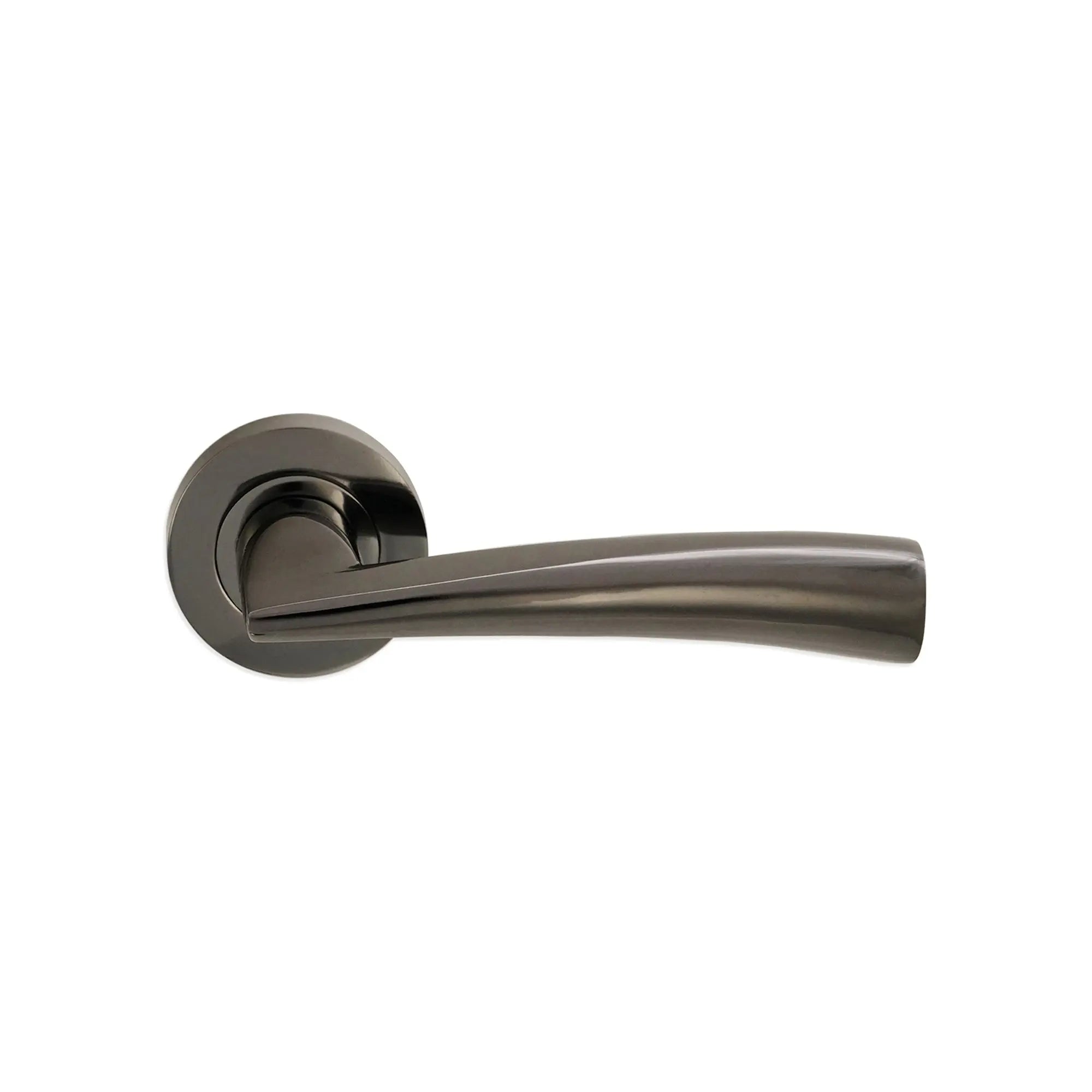 Leygo Lever Door Handle Black Nickel Spira