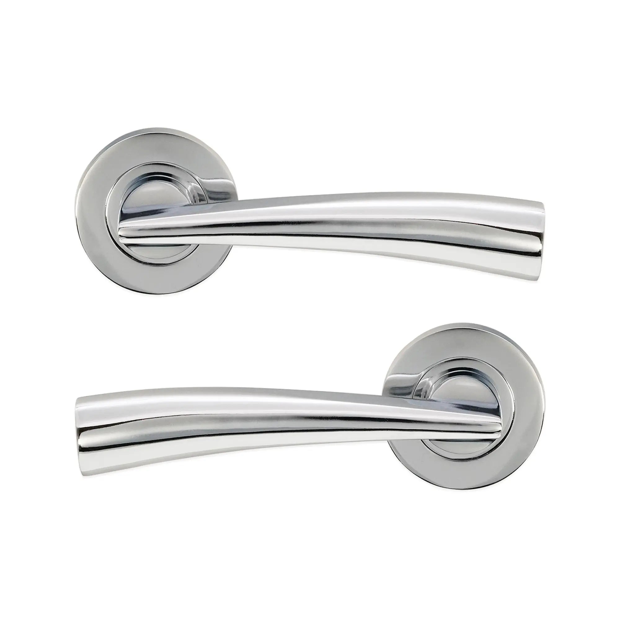 Leygo Lever Door Handle Polished Chrome Spira