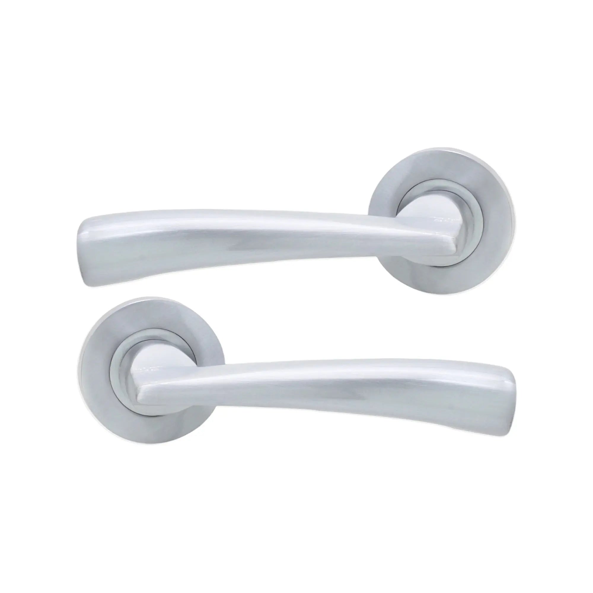 Leygo Lever Door Handle Satin Chrome Spira