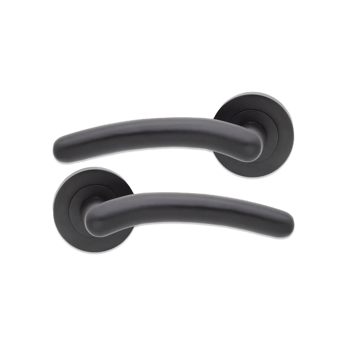 Taurus Lever Door Handle Matt Black Spira