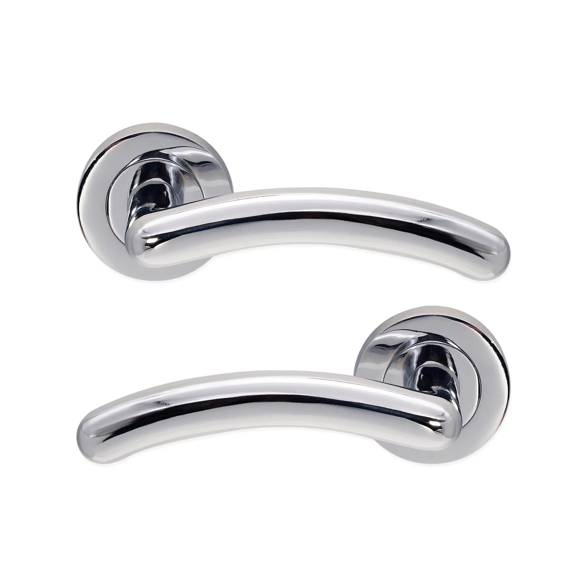 Taurus Lever Door Handle Polished Chrome Spira