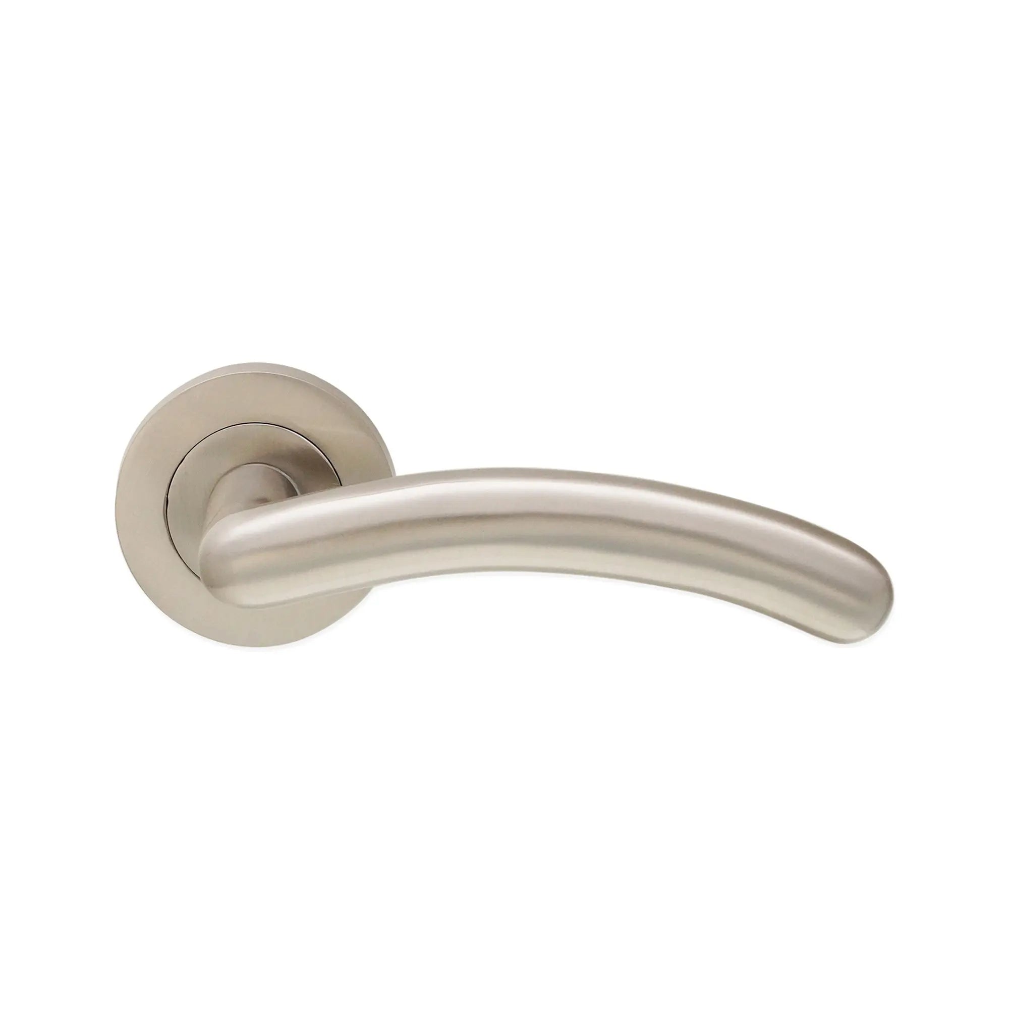 Taurus Lever Door Handle Satin Nickel Spira