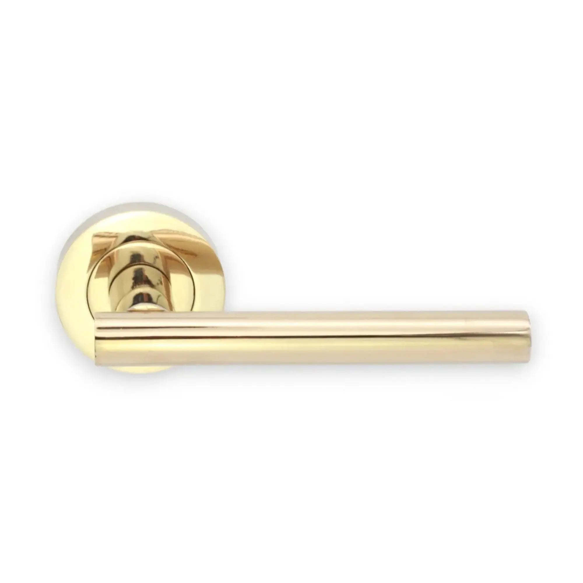 Jura Lever Door Handle PVD Brass Spira