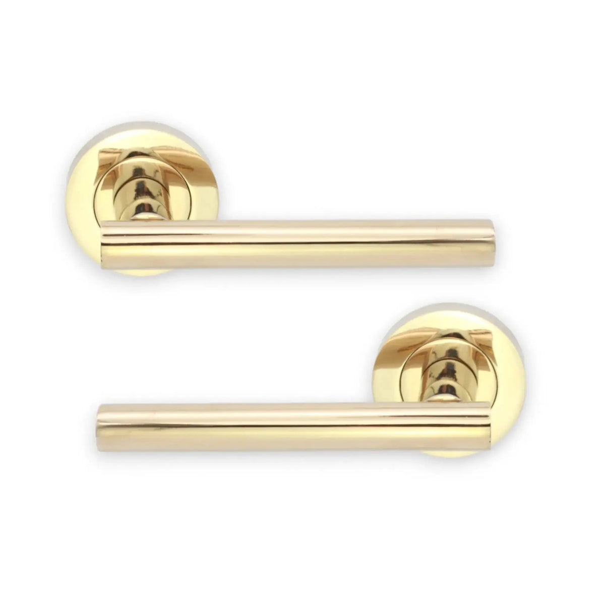 Jura Lever Door Handle PVD Brass Spira