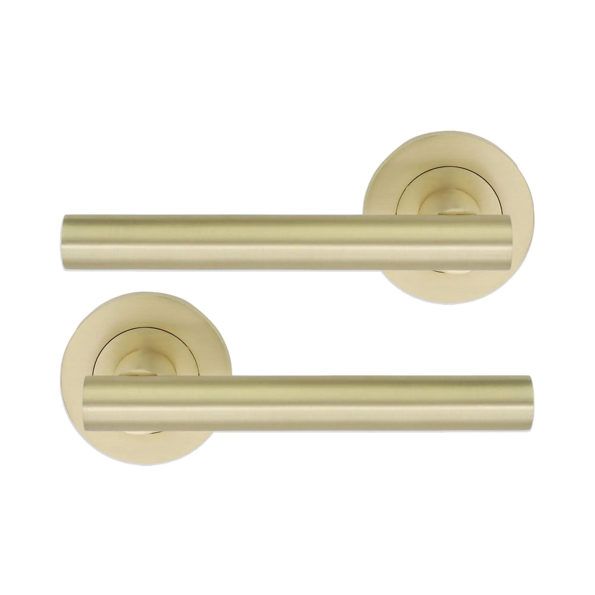 Jura Lever Door Handle Satin Brass Spira