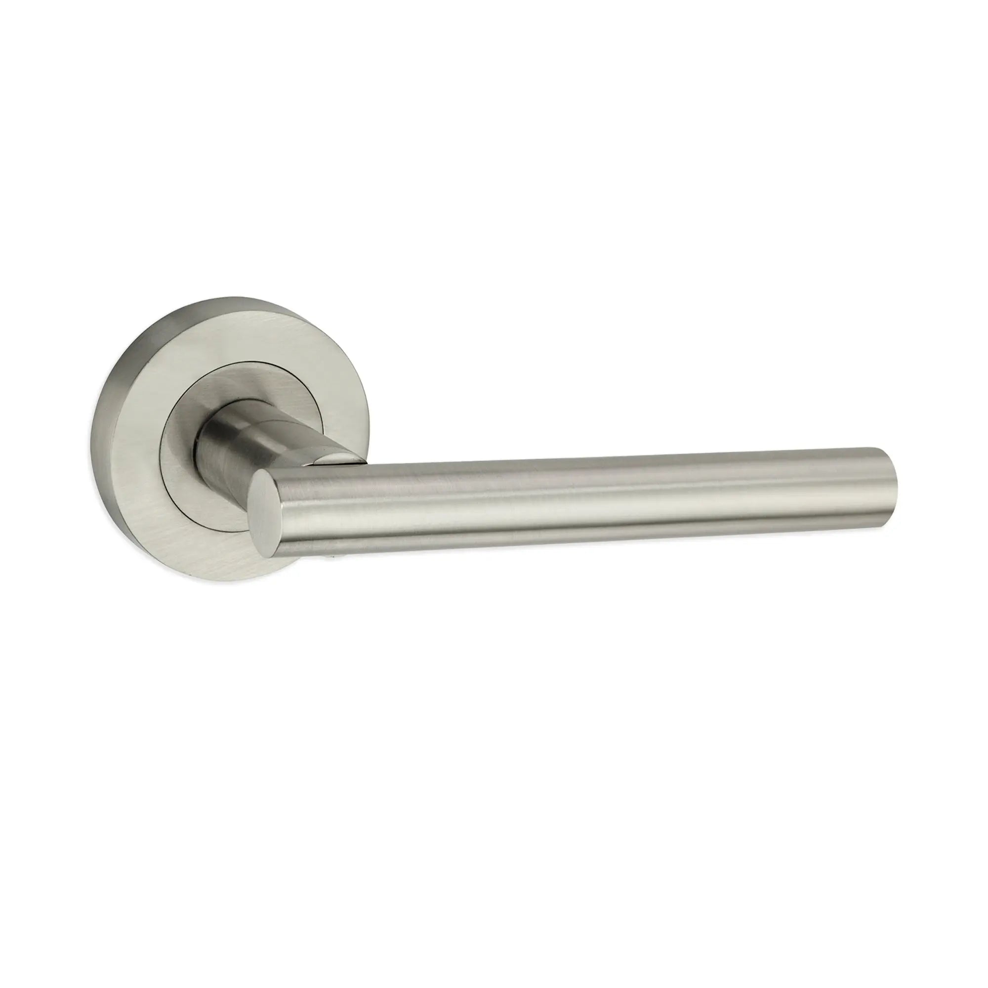 Jura Lever Door Handle Satin Nickel Spira