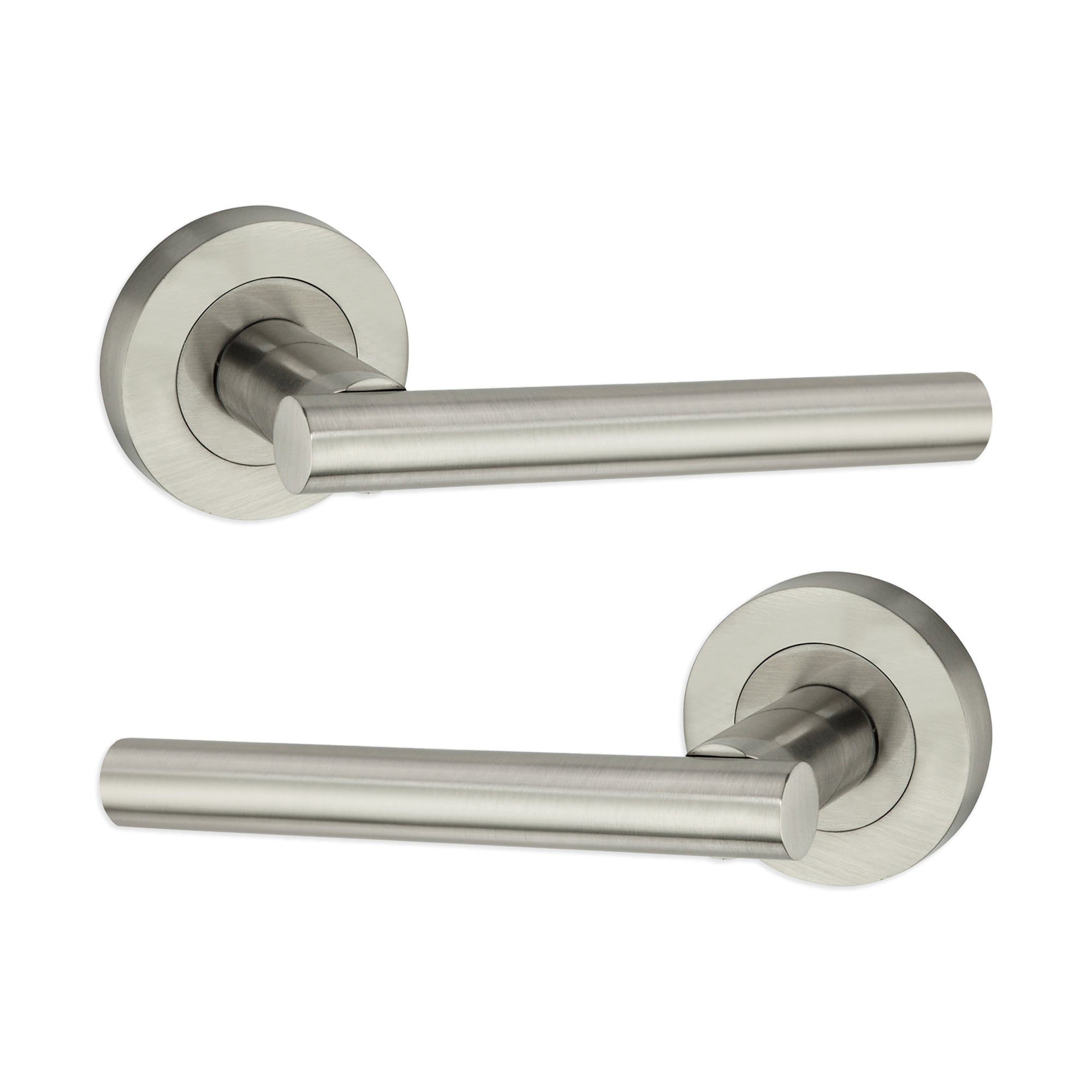Jura Lever Door Handle Satin Nickel
