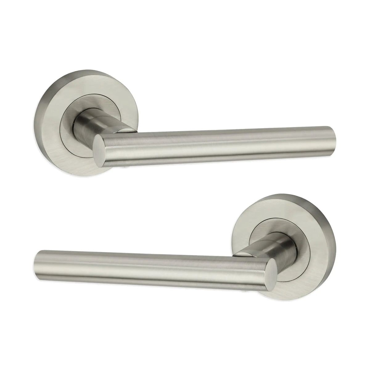 Jura Lever Door Handle Satin Nickel Spira