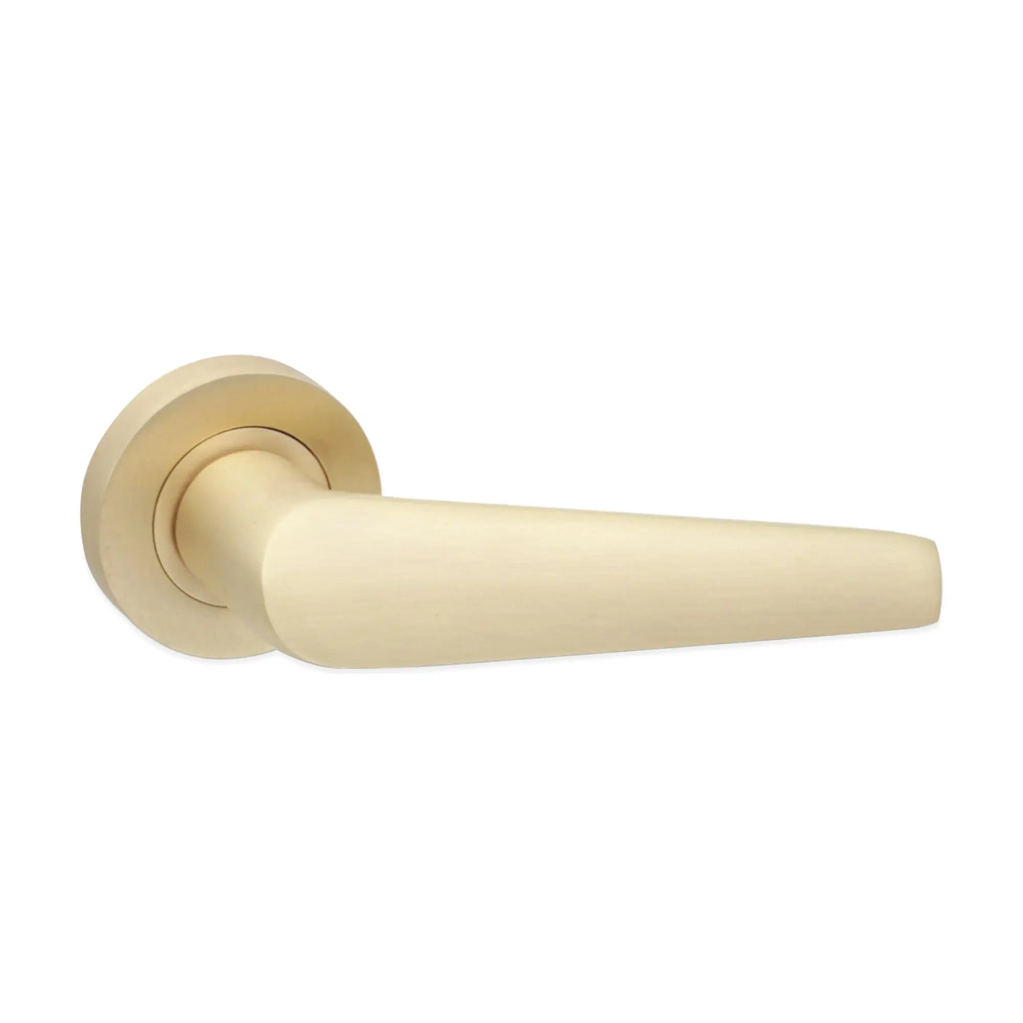 Aero Lever on Rose Satin Brass Spira