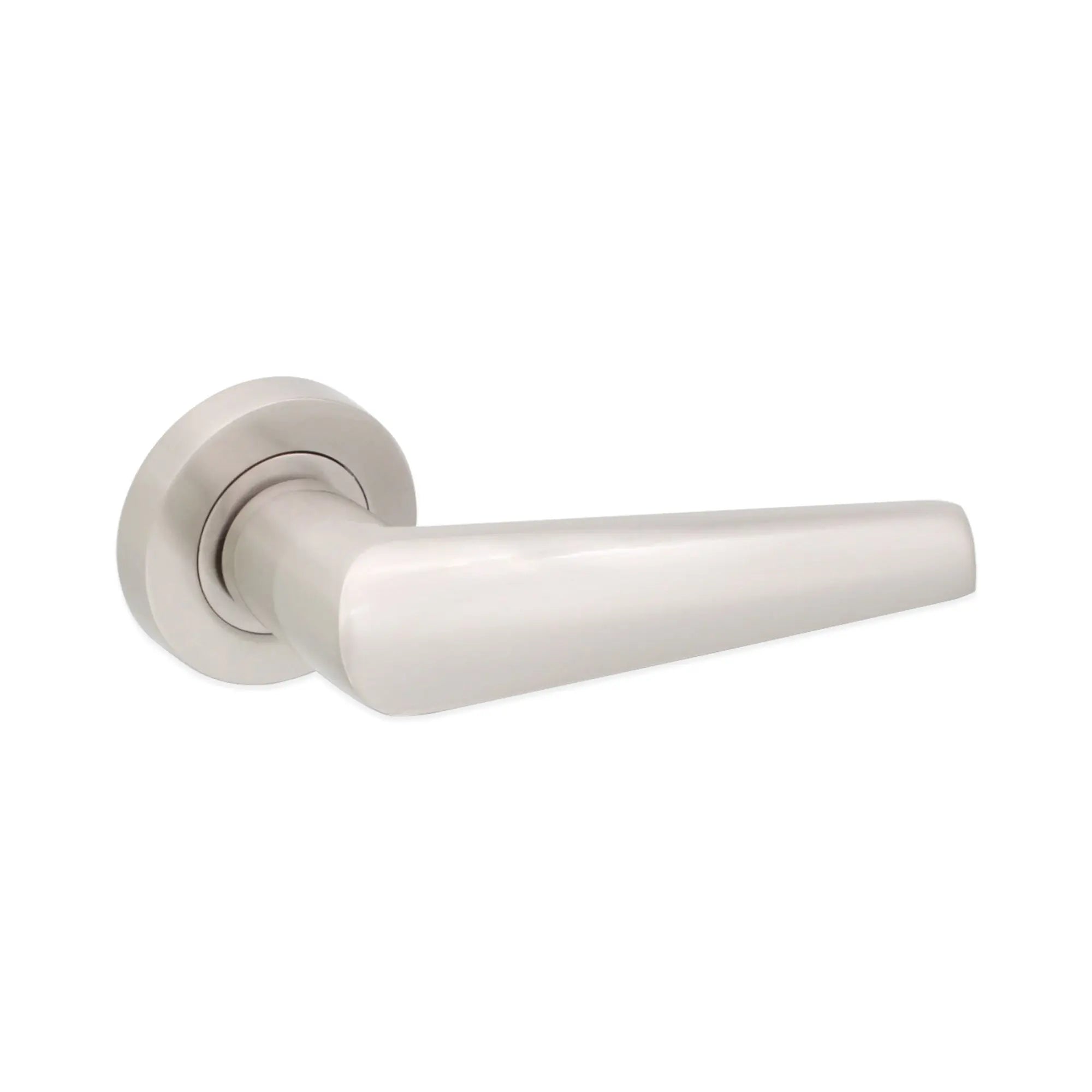 Aero Lever on Rose Satin Nickel Spira