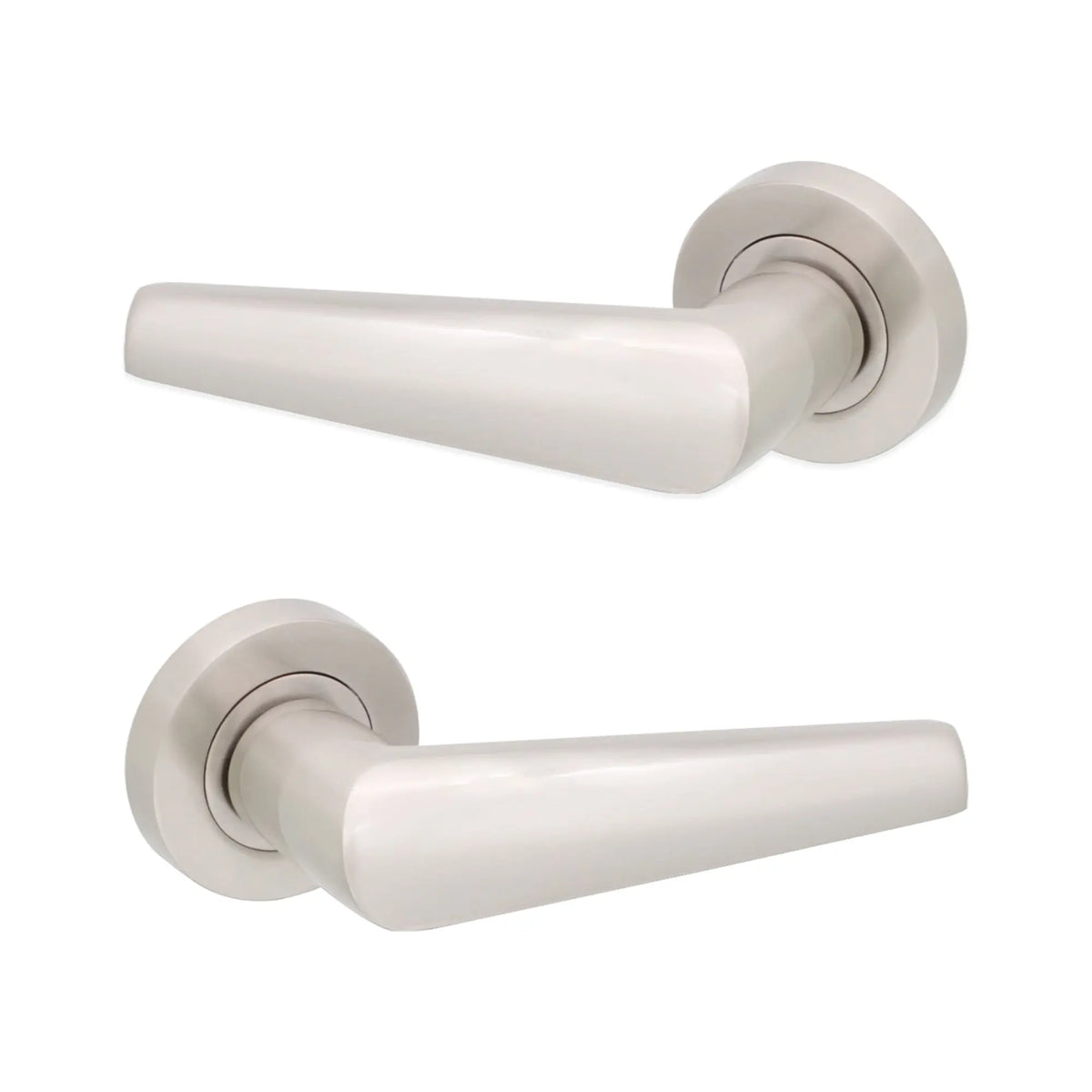 Aero Lever on Rose Satin Nickel Spira